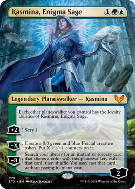 Kasmina, Enigma Sage (Borderless) card image