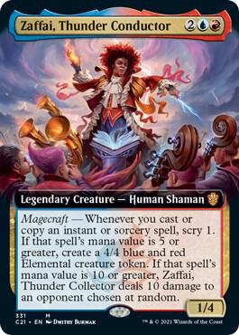 Zaffai, Thunder Conductor (Extended Art) card image