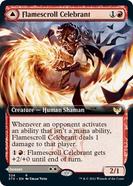 Flamescroll Celebrant (Extended Art) card image