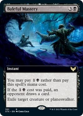 Baleful Mastery (Extended Art) card image