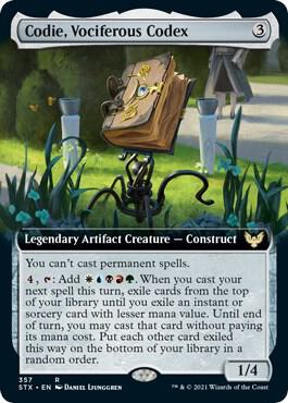 Codie, Vociferous Codex (Extended Art) card image