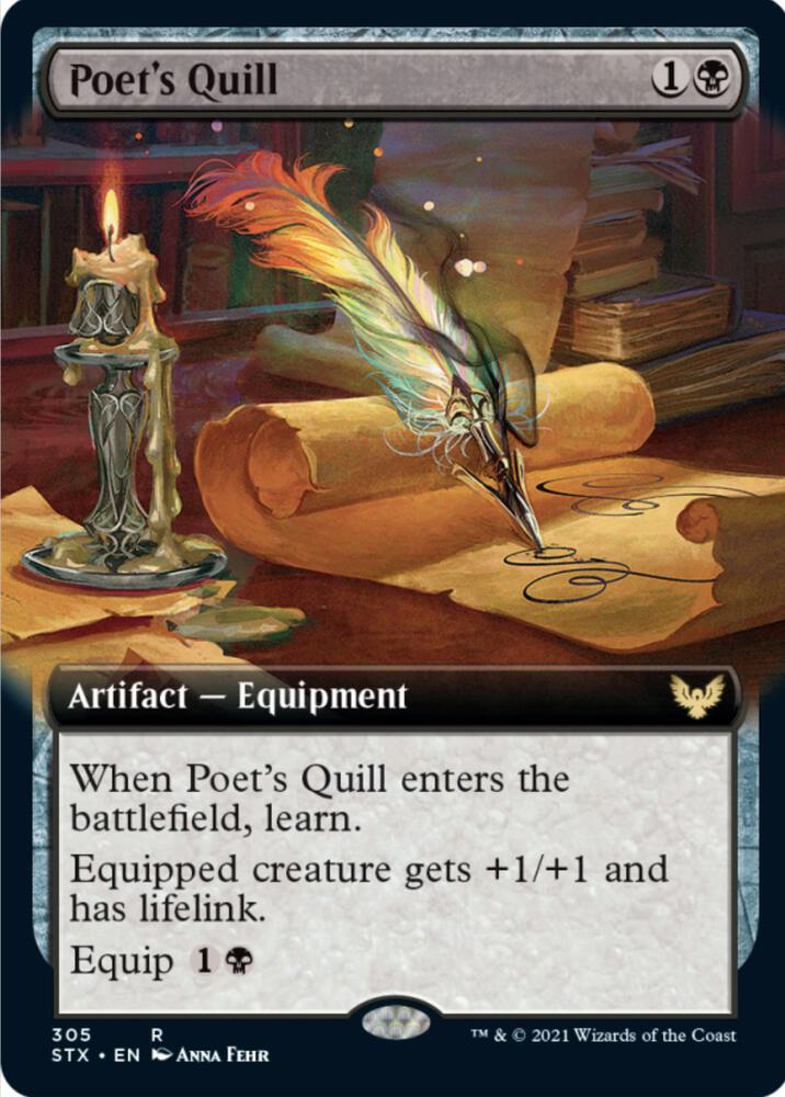 Poet's Quill (Extended Art) card image