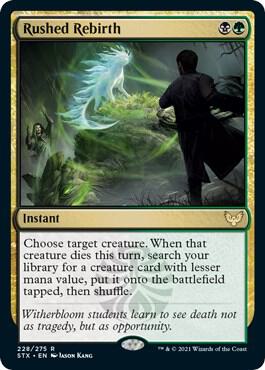 Rushed Rebirth card image