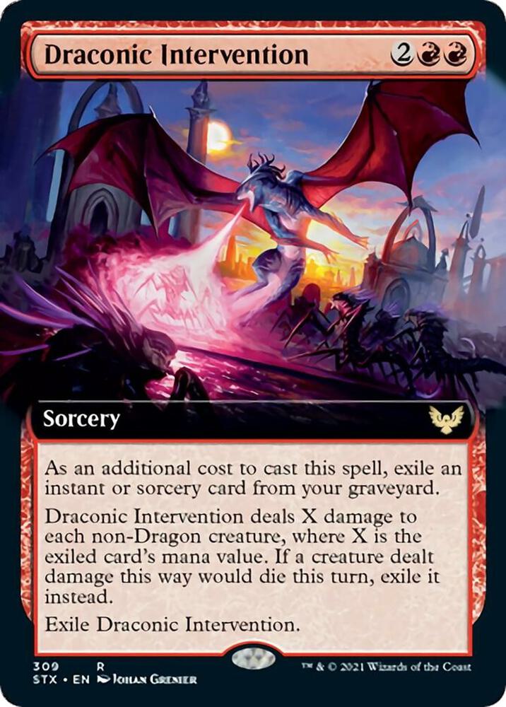 Draconic Intervention (Extended Art) card image