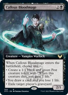 Callous Bloodmage (Extended Art) card image