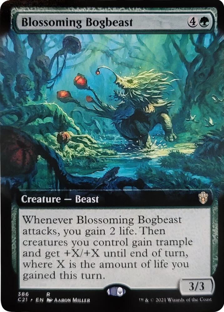 Blossoming Bogbeast (Extended Art) card image