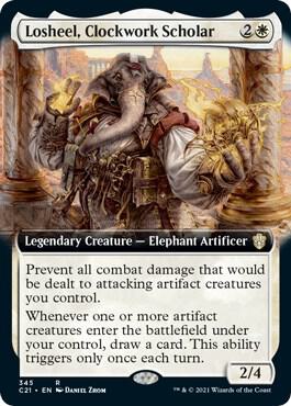 Losheel, Clockwork Scholar (Extended Art) card image