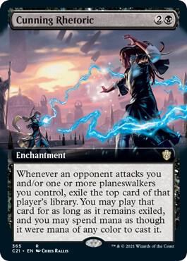 Cunning Rhetoric (Extended Art) card image