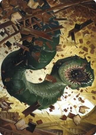 Bookwurm Art Card card image