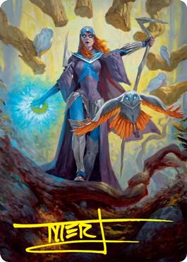 Kasmina, Enigma Sage Art Card (Gold-Stamped Signature) card image