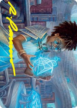 Zimone, Quandrix Prodigy Art Card (Gold-Stamped Signature) card image
