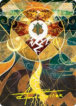 Lightning Bolt Art Card (Gold-Stamped Signature) card image