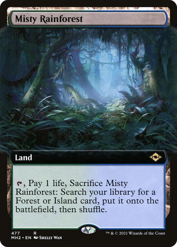 Misty Rainforest (Extended Art) card image