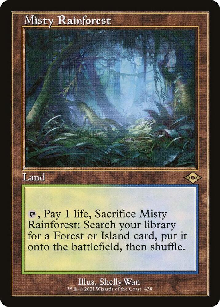 Misty Rainforest (Retro Frame) card image