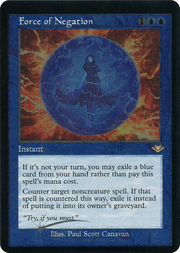 Force of Negation (Retro Frame) (Foil Etched) card image