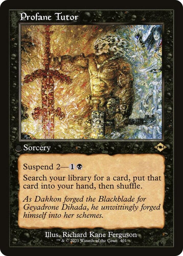 Profane Tutor (Retro Frame) card image