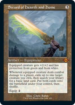 Sword of Hearth and Home (Retro Frame) (Foil Etched) card image