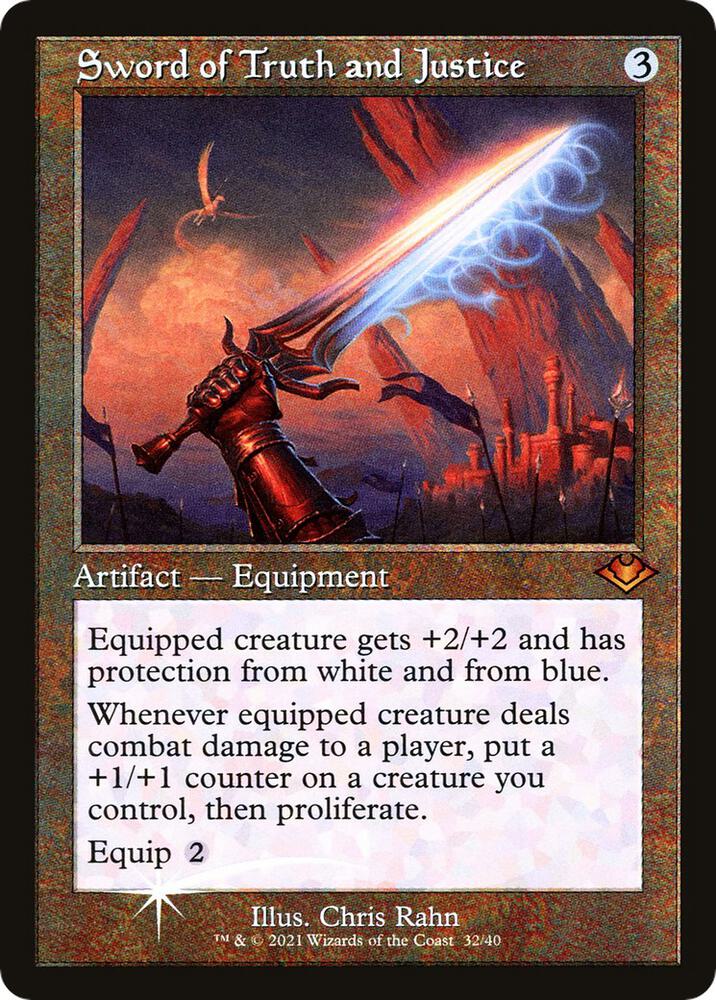Sword of Truth and Justice (Retro Frame) card image