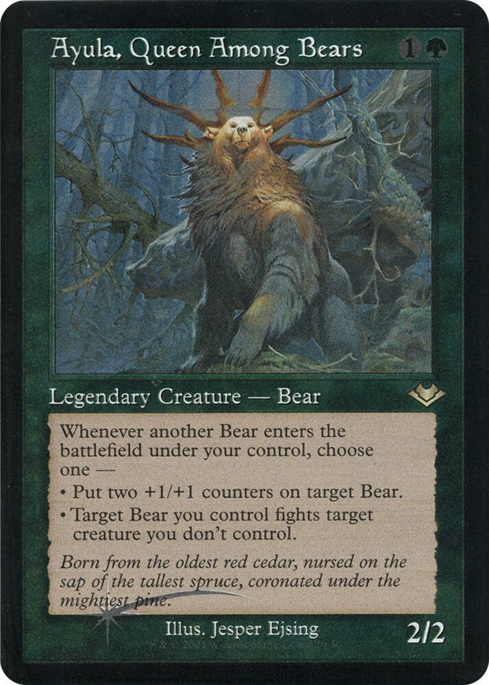 Ayula, Queen Among Bears (Retro Frame) (Foil Etched) card image