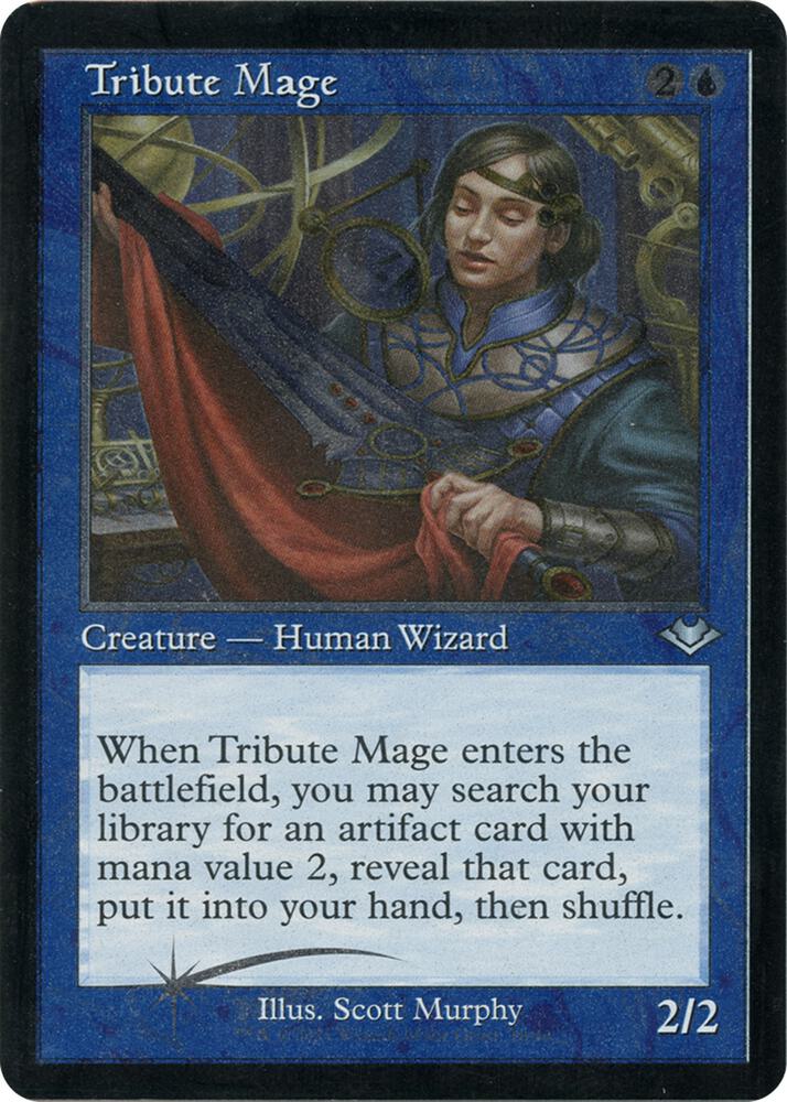 Tribute Mage (Retro Frame) (Foil Etched) card image