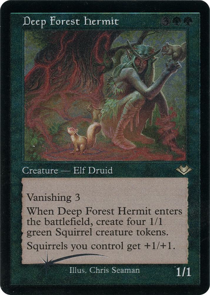 Deep Forest Hermit (Retro Frame) (Foil Etched) card image