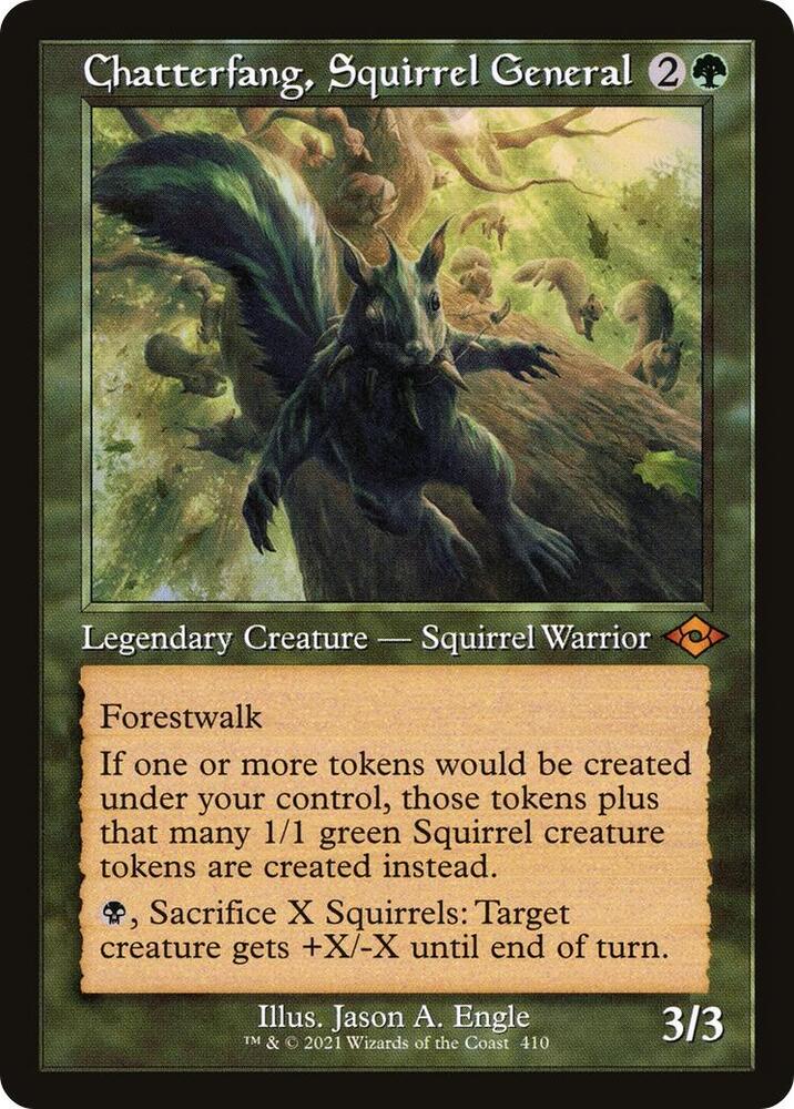 Chatterfang, Squirrel General (Retro Frame) card image