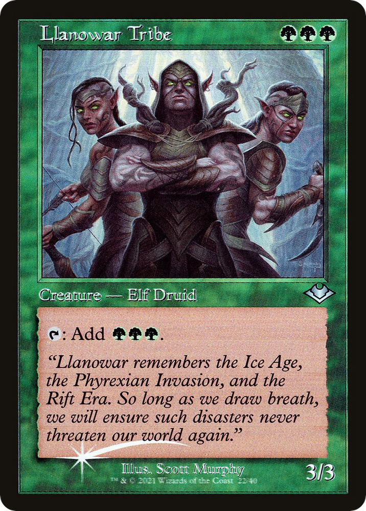 Llanowar Tribe (Retro Frame) card image