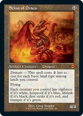 Scion of Draco (Retro Frame) (Foil Etched) card image
