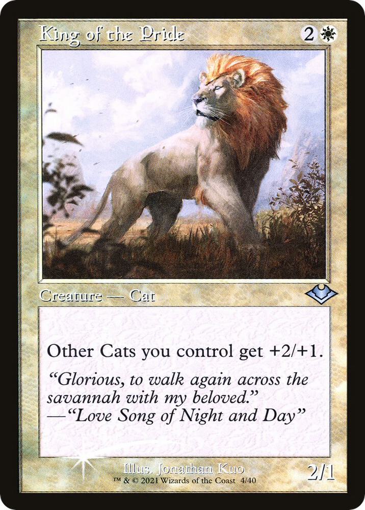 King of the Pride (Retro Frame) card image