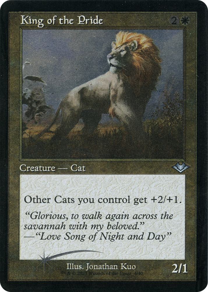 King of the Pride (Retro Frame) (Foil Etched) card image