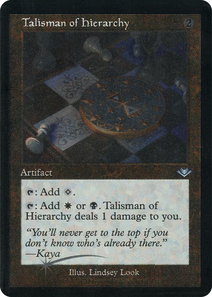 Talisman of Hierarchy (Retro Frame) (Foil Etched) card image