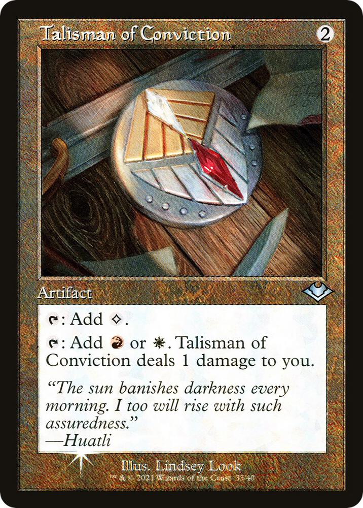 Talisman of Conviction (Retro Frame) card image