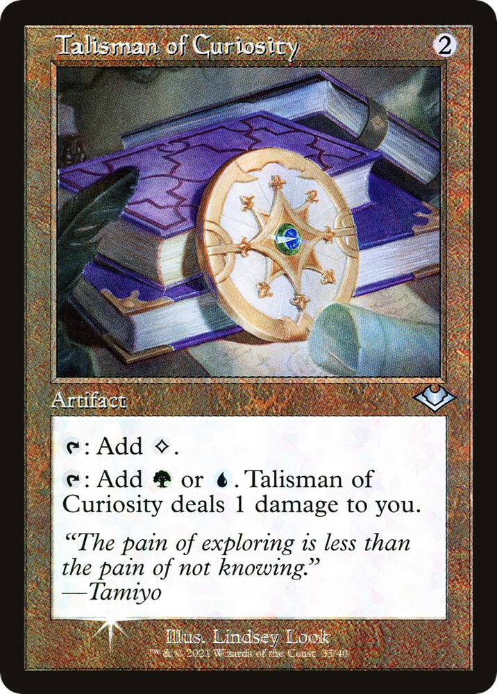 Talisman of Curiosity (Retro Frame) card image