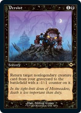 Persist (Retro Frame) (Foil Etched) card image