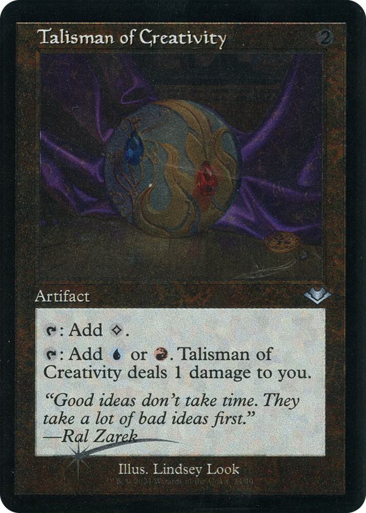 Talisman of Creativity (Retro Frame) (Foil Etched) card image