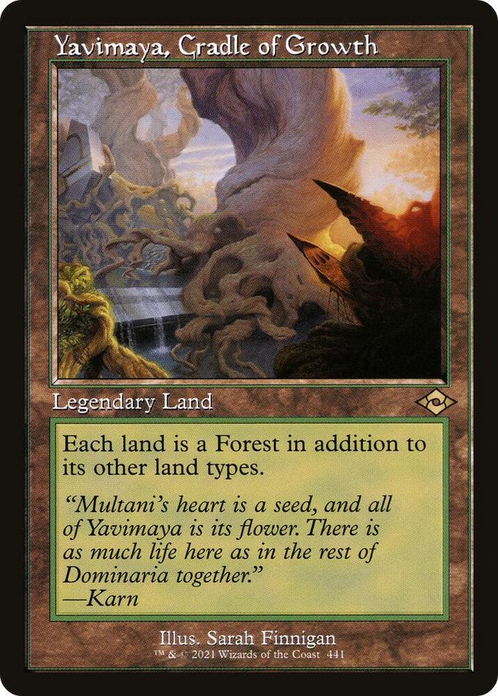 Yavimaya, Cradle of Growth (Retro Frame) card image
