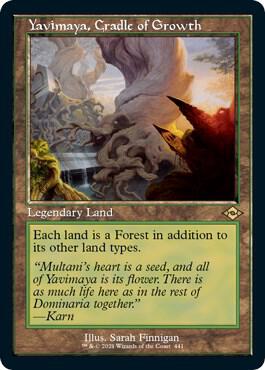 Yavimaya, Cradle of Growth (Retro Frame) (Foil Etched) card image