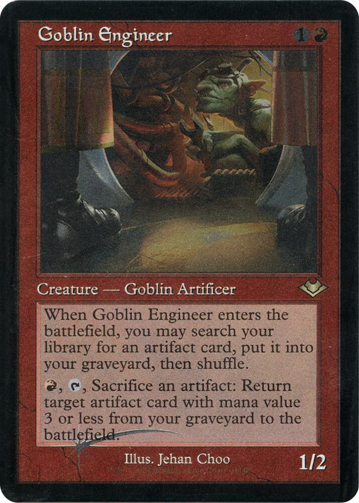 Goblin Engineer (Retro Frame) (Foil Etched) card image