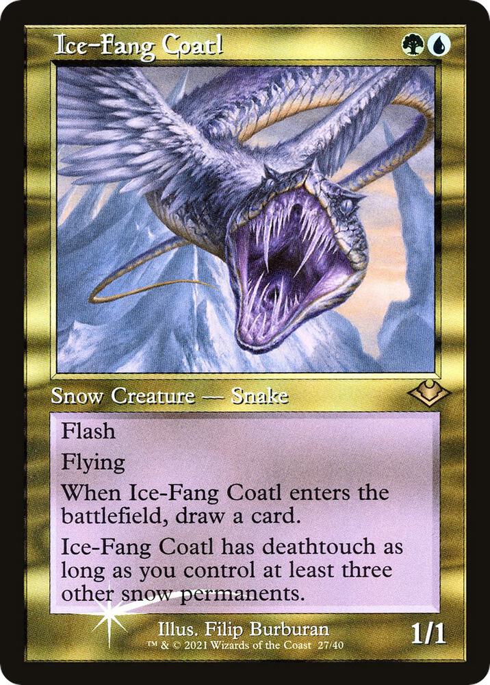 Ice-Fang Coatl (Retro Frame) card image