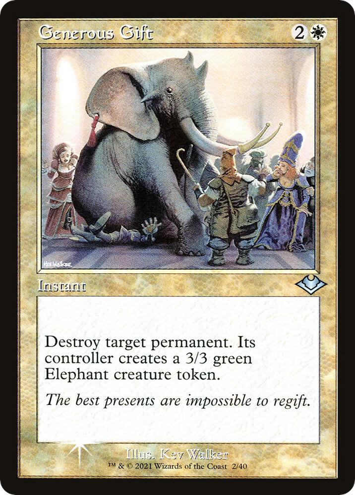 Generous Gift (Retro Frame) card image
