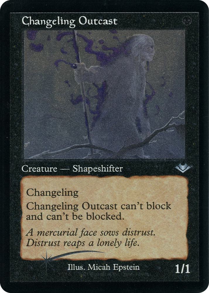 Changeling Outcast (Retro Frame) (Foil Etched) card image