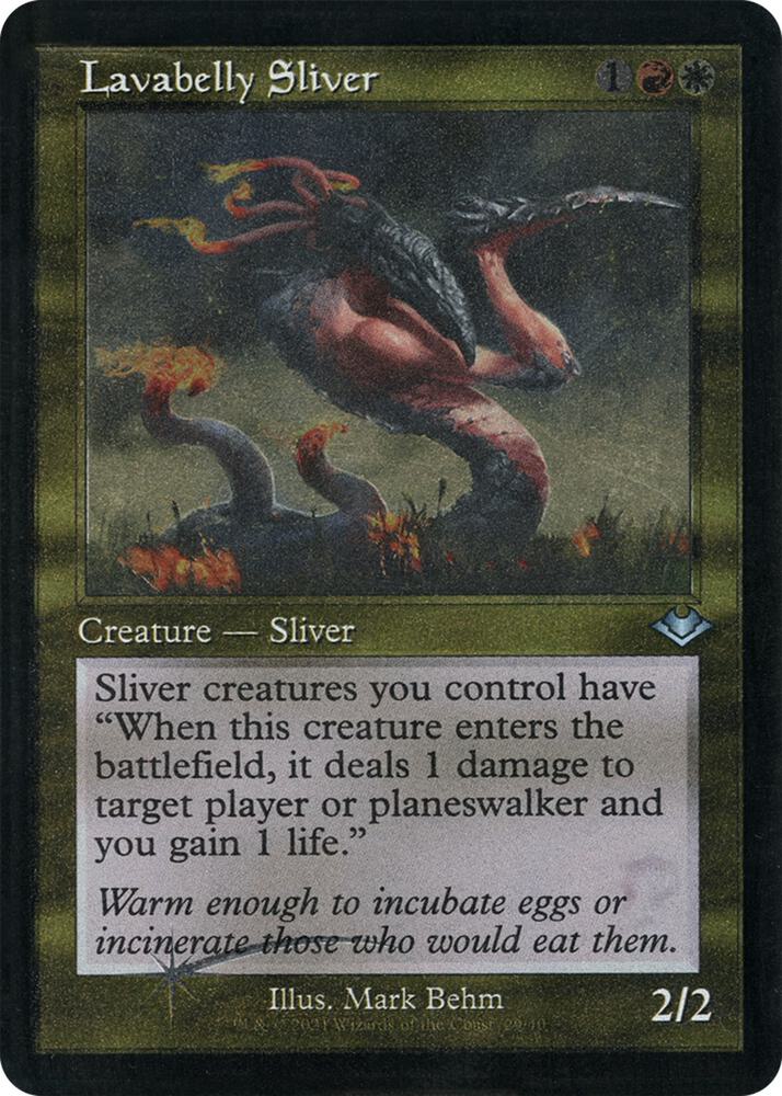 Lavabelly Sliver (Retro Frame) (Foil Etched) card image