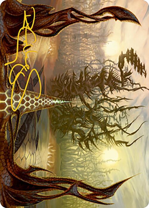 Thornglint Bridge Art Card (Gold-Stamped Signature) card image
