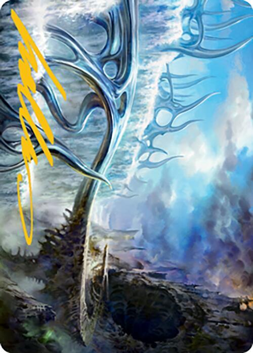 Mistvault Bridge Art Card (Gold-Stamped Signature) card image