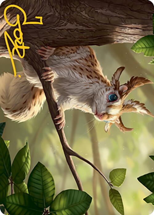 Squirrel Sovereign Art Card (Gold-Stamped Signature) card image