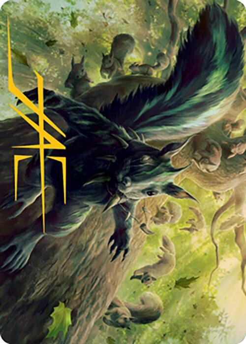 Chatterfang, Squirrel General Art Card (68/81) (Gold-Stamped Signature) card image