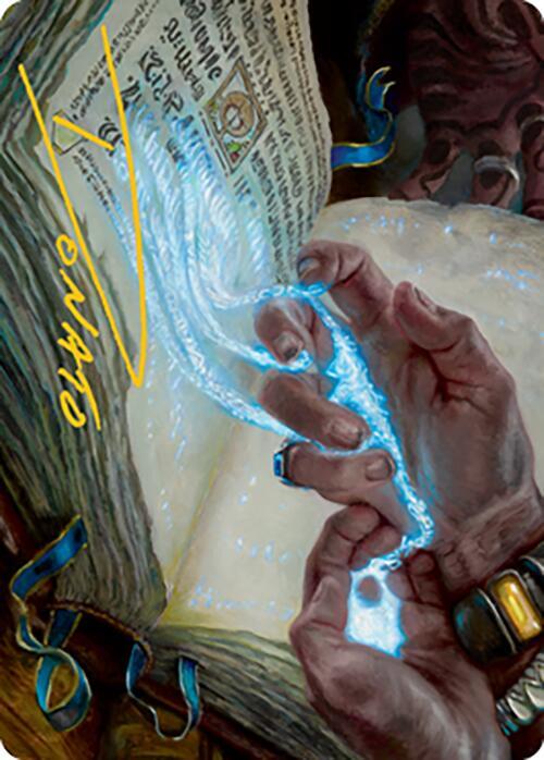 Mystic Redaction Art Card (Gold-Stamped Signature) card image