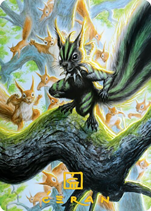 Chatterfang, Squirrel General Art Card (67/81) (Gold-Stamped Signature) card image