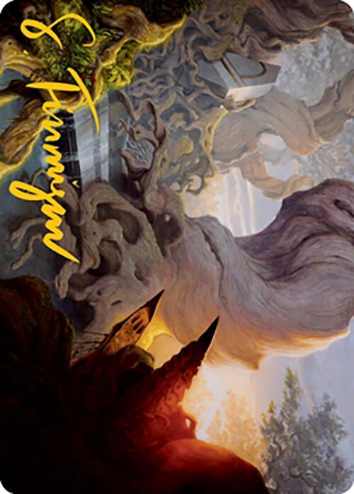Yavimaya, Cradle of Growth Art Card (Gold-Stamped Signature) card image