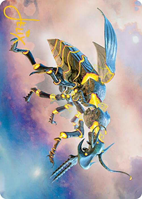 Zabaz, the Glimmerwasp Art Card (Gold-Stamped Signature) card image